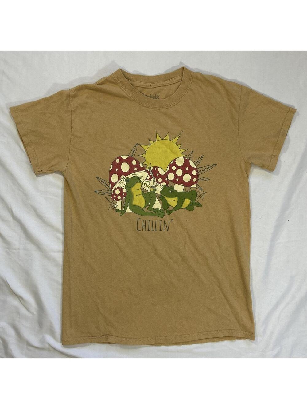 Spencer's Men's Tan and Multi Tshirt